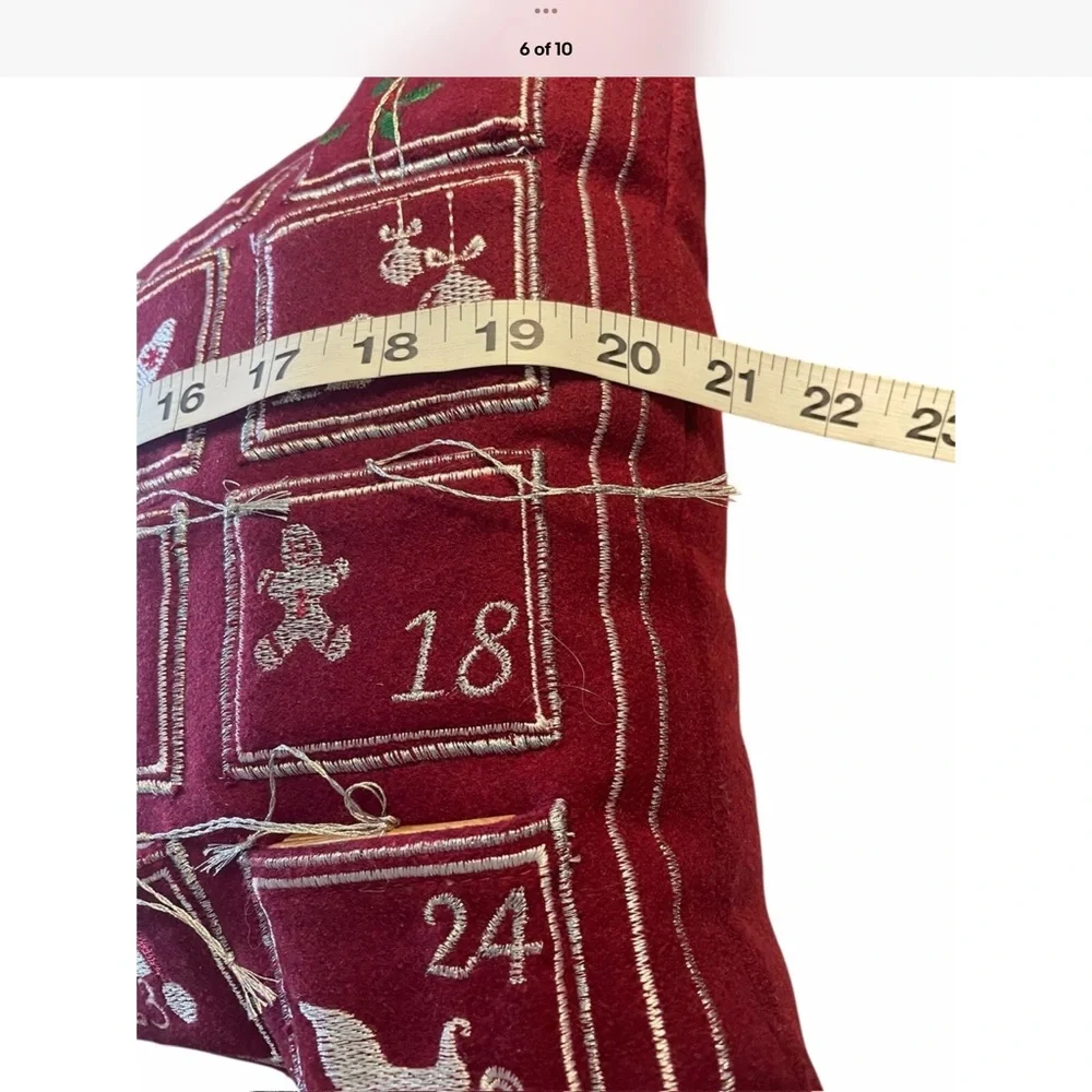 Christmas Advent pillow pockets for  read details